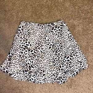 Boutique leopard print skirt